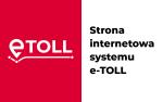 Na zdjęciu napis: Strona internetowa systemu e-TOLL